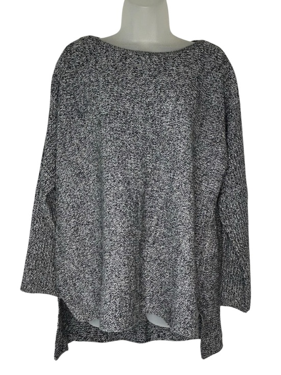 Jones New York Sweaters - JONES NEW YORK Sport Woman Large‎ L Black White Marled Knit Sweater.